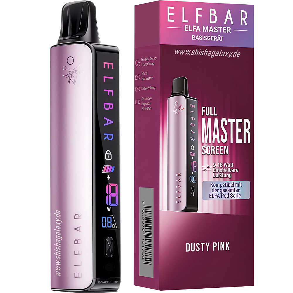 Elfbar Elfbar ELFA Master - Basisgerät - Akku 850 mAh - Dusty Pink - E-Zigarette Elfbar Elfbar ELFA Master - Basisgerät - Akku 850 mAh - Dusty Pink - E-Zigarette