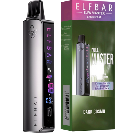 Elfbar Elfbar ELFA Master - Basisgerät - Akku 850 mAh - Dark Cosmo - E-Zigarette Elfbar Elfbar ELFA Master - Basisgerät - Akku 850 mAh - Dark Cosmo - E-Zigarette