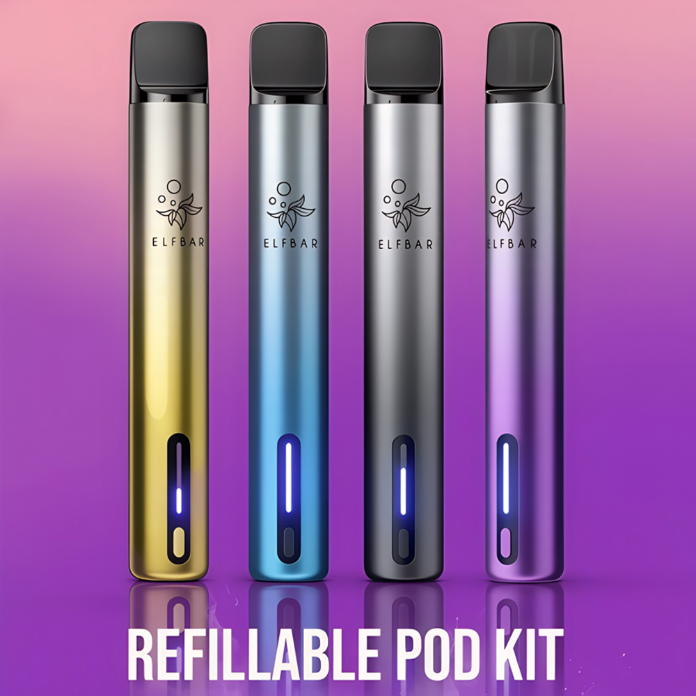 Elfbar Elfbar ELFA Turbo - Pod Kit - Akku 550 mAh - Aurora Purple - E-Zigarette