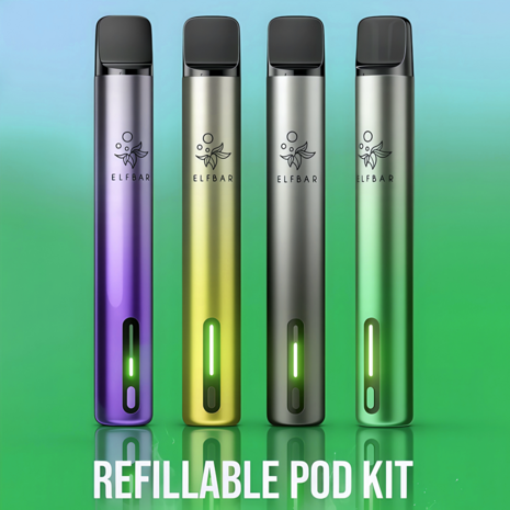 Elfbar Elfbar ELFA Turbo - Pod Kit - Akku 550 mAh - Aurora Cyan - E-Zigarette
