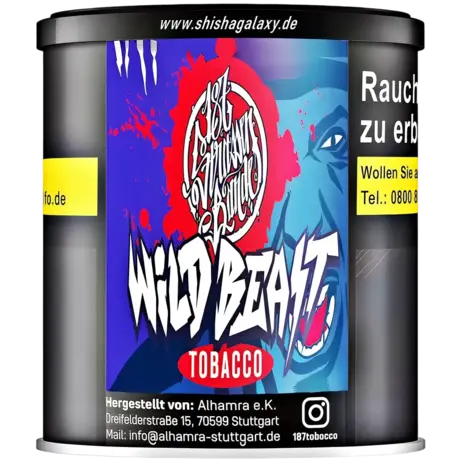 187 Strassenbande 187 Strassenbande - Wild Beast (200g) - Shisha Tabak