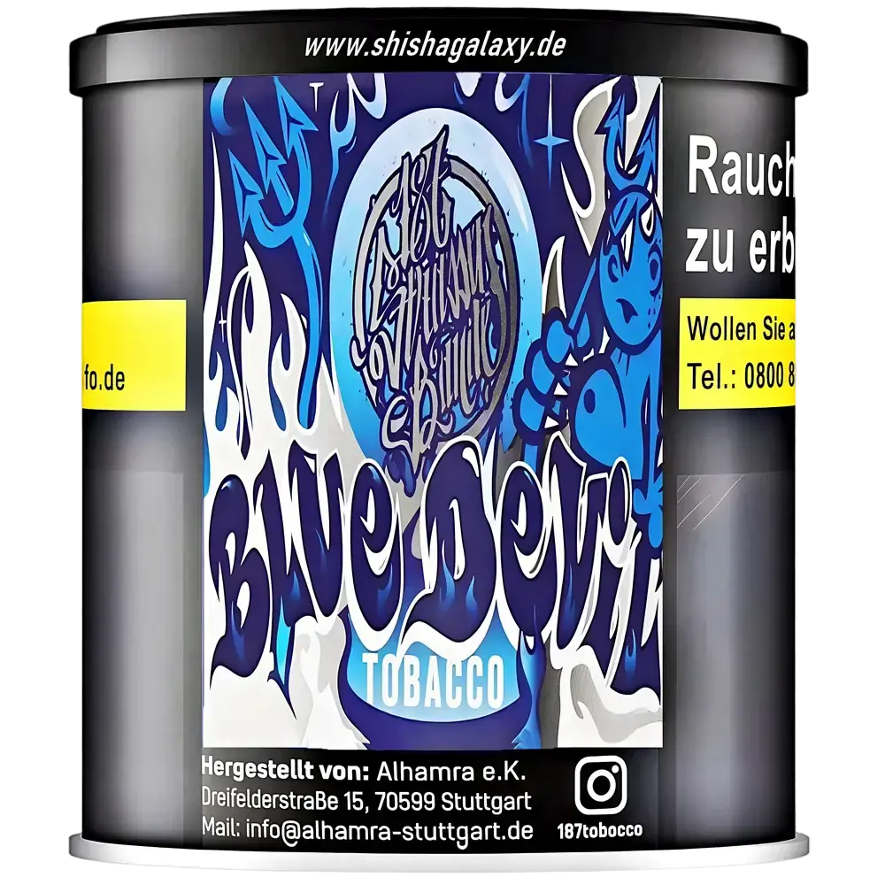 187 Strassenbande 187 Strassenbande - Blue Devil (200g) - Shisha Tabak 187 Strassenbande 187 Strassenbande - Blue Devil (200g) - Shisha Tabak