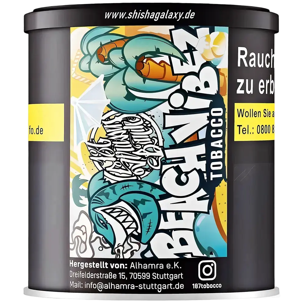 187 Strassenbande 187 Strassenbande - Beach Vibez (200g) - Shisha Tabak 187 Strassenbande 187 Strassenbande - Beach Vibez (200g) - Shisha Tabak