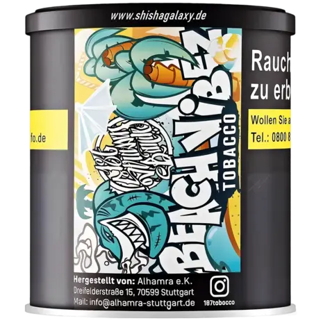 187 Strassenbande 187 Strassenbande - Beach Vibez (200g) - Shisha Tabak 187 Strassenbande 187 Strassenbande - Beach Vibez (200g) - Shisha Tabak