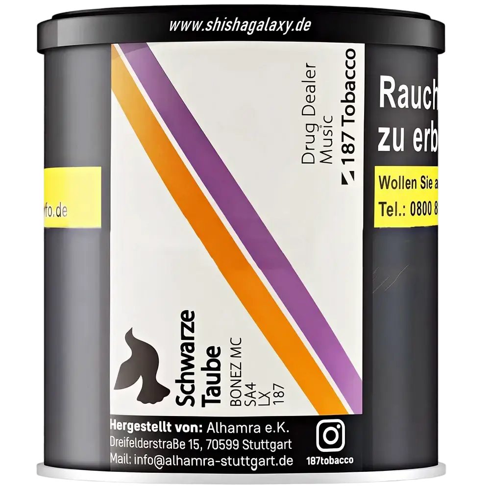 187 Strassenbande 187 Strassenbande - Schwarze Taube (200g) - Shisha Tabak