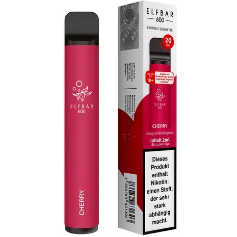 Elfbar Elfbar 600 - Cherry - 600 Züge / Nikotin 20 mg - Einweg E-Zigarette