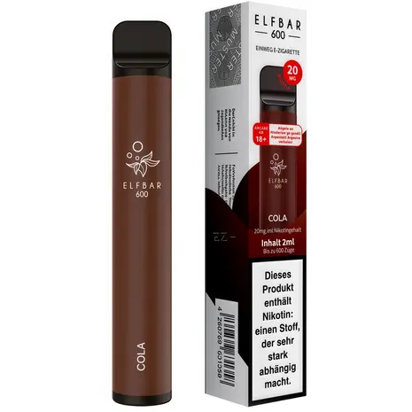 Elfbar Elfbar 600 - Cola - 600 Züge / Nikotin 20 mg - Einweg E-Zigarette