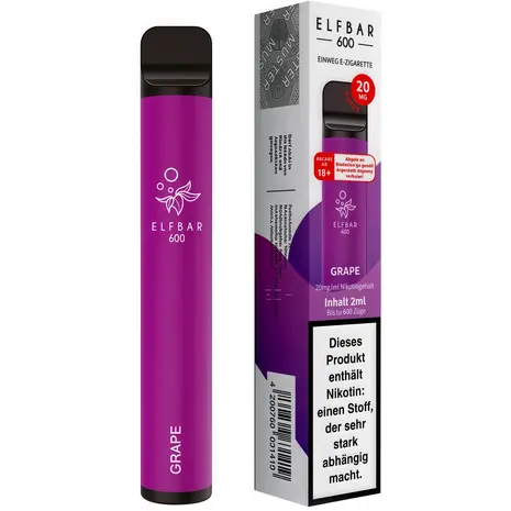 Elfbar Elfbar 600 - Grape - 600 Züge / Nikotin 20 mg - Einweg E-Zigarette