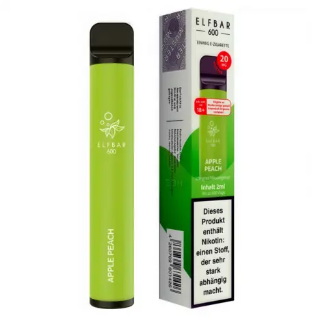 Elfbar Elfbar 600 - Apple Peach - 600 Züge / Nikotin 20 mg - Einweg E-Zigarette