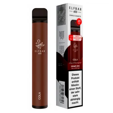 Elfbar Elfbar 600 - Cola - 600 Züge / Nikotin 20 mg - Einweg E-Zigarette