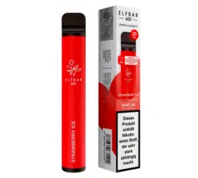 Elfbar Strawberry Ice - 600 Züge / Nikotin 20 mg