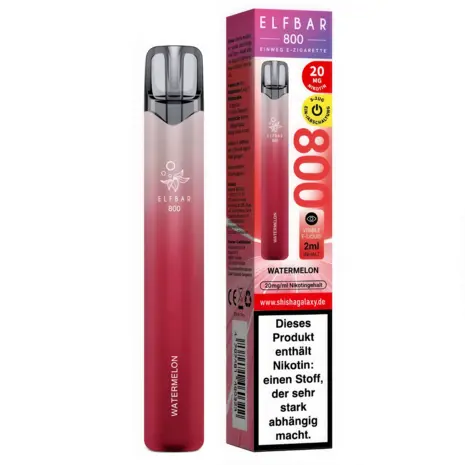 Elfbar Elfbar 800 - Watermelon - 800 Züge / Nikotin 20 mg - Einweg E-Zigarette