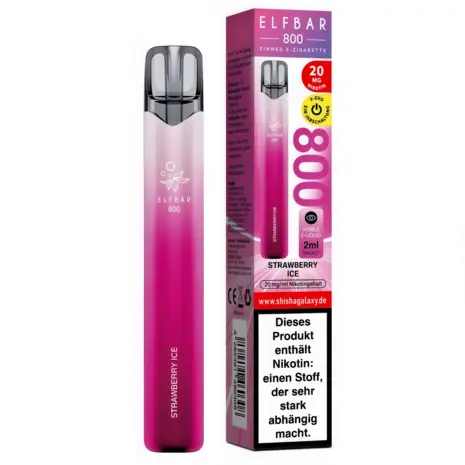Elfbar Elfbar 800 - Strawberry Ice - 800 Züge / Nikotin 20 mg - Einweg E-Zigarette