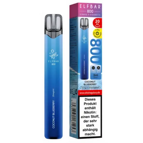 Elfbar Elfbar 800 - Coconut Blueberry - 800 Züge / Nikotin 20 mg - Einweg E-Zigarette Elfbar Elfbar 800 - Coconut Blueberry - 800 Züge / Nikotin 20 mg - Einweg E-Zigarette
