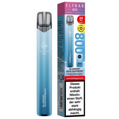 Elfbar Elfbar 800 - Blueberry Sour Raspberry - 800 Züge / Nikotin 20 mg - Einweg E-Zigarette