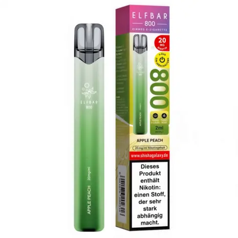 Elfbar Elfbar 800 - Apple Peach - 800 Züge / Nikotin 20 mg - Einweg E-Zigarette
