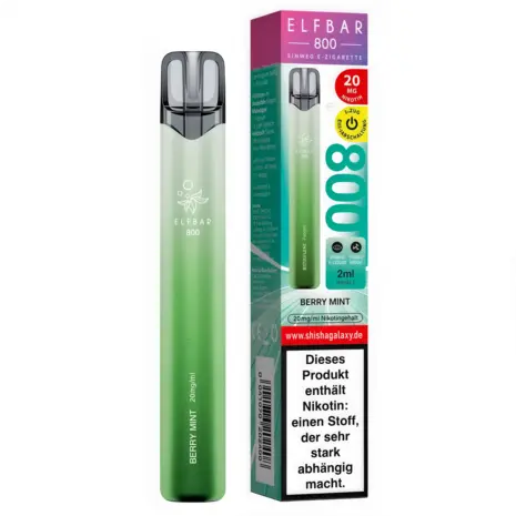 Elfbar Elfbar 800 - Berry Mint - 800 Züge / Nikotin 20 mg - Einweg E-Zigarette
