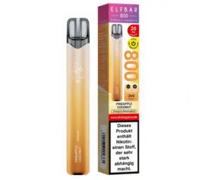 Elfbar Pineapple Coconut - 800 Züge / Nikotin 20 mg Elfbar Pineapple Coconut - 800 Züge / Nikotin 20 mg