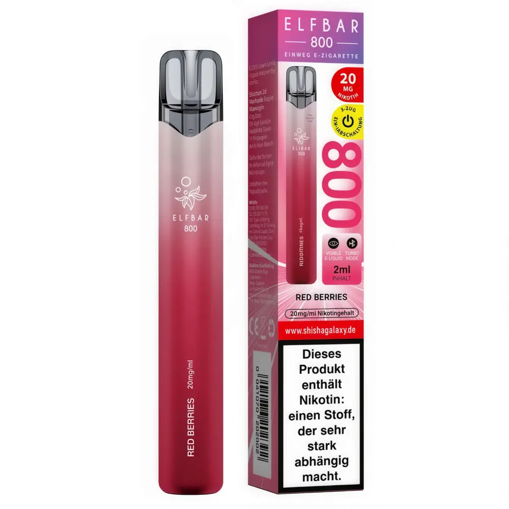 Elfbar Elfbar 800 - Red Berries - 800 Züge / Nikotin 20 mg - Einweg E-Zigarette