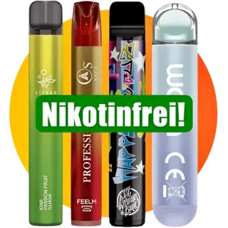 Einweg E-Zigaretten ohne Nikotin