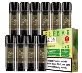 Elfbar ELFA - Lemon Mint - Liquid Pod - Nikotin 20 mg - 10er Pack (5x2er Pack)