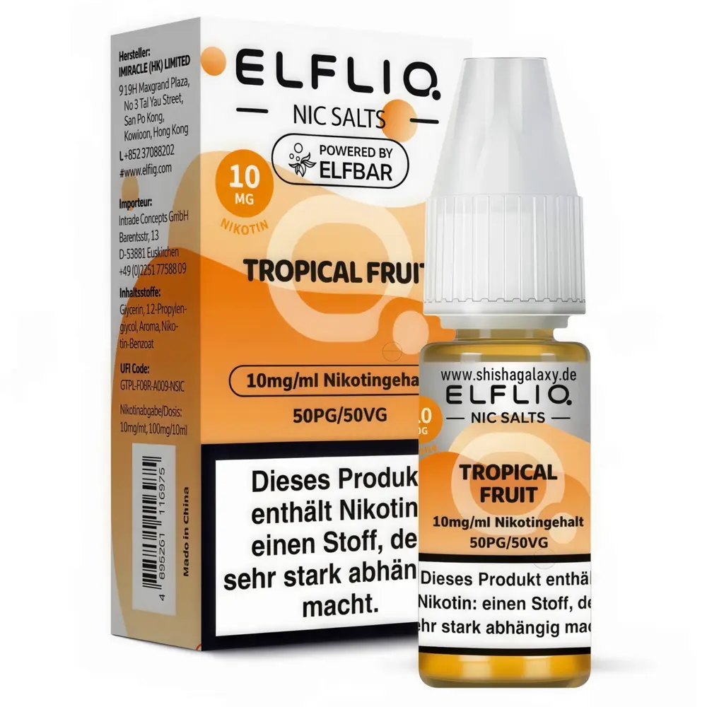 Elfliq ELFLIQ / Elfbar - Tropical Fruit - E-Liquid - Nikotin 10 mg/ml