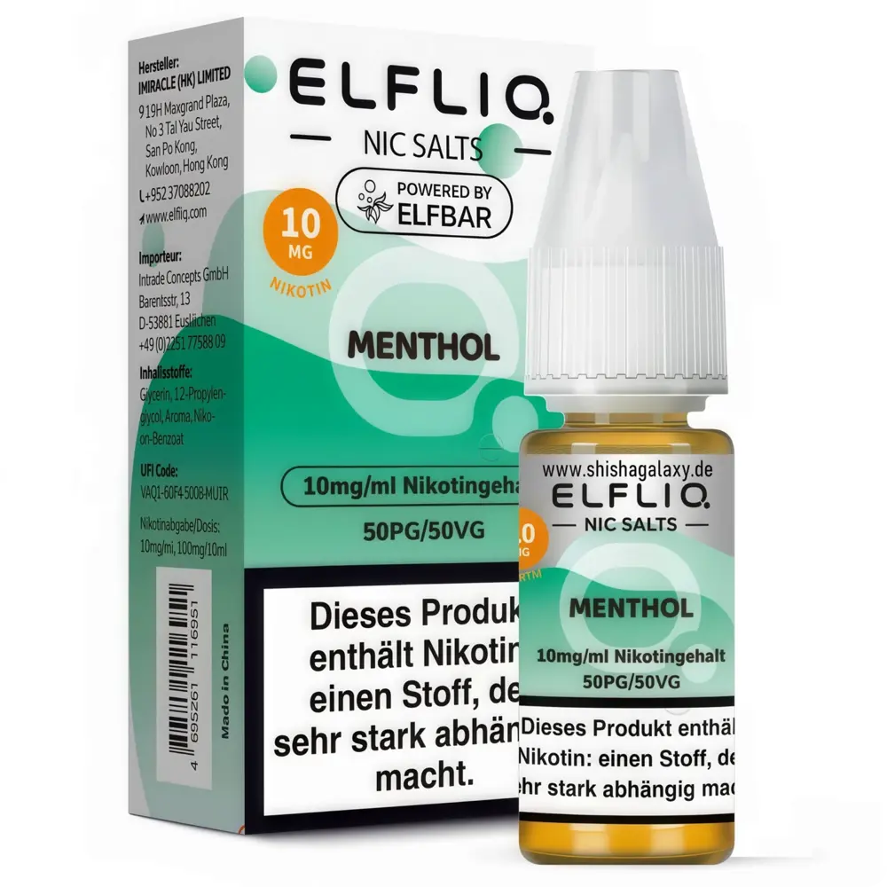 Elfliq ELFLIQ / Elfbar - Menthol - E-Liquid - Nikotin 10 mg/ml