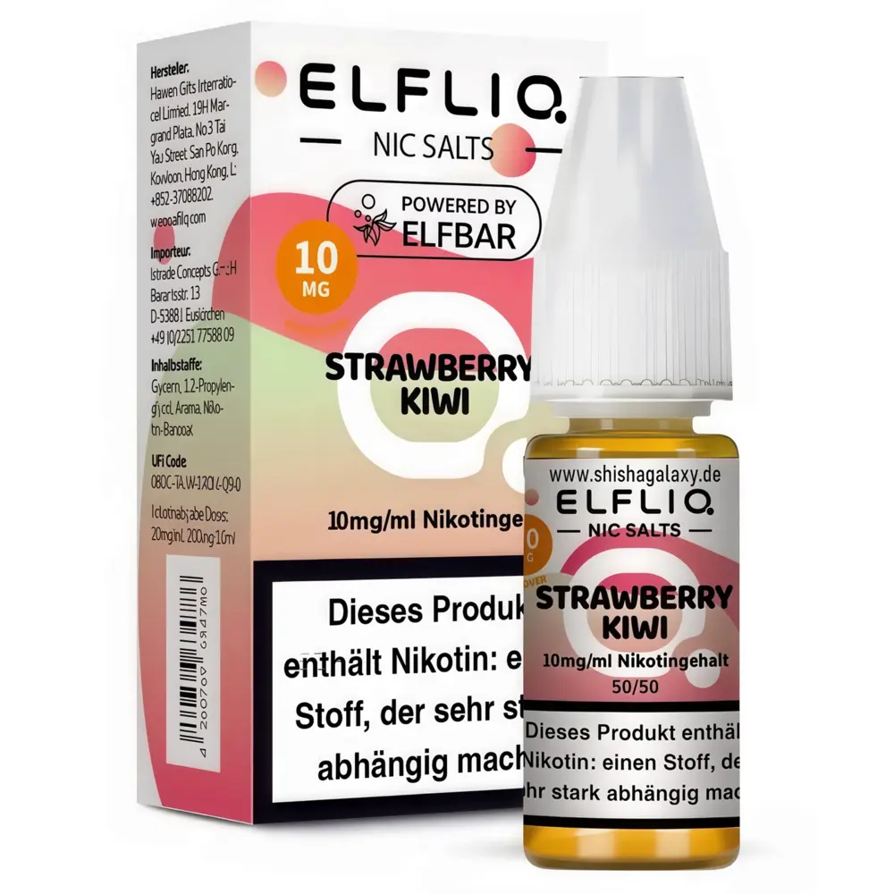 ELFLIQ / Elfbar - Strawberry Kiwi - E-Liquid - Nikotin 10 mg/ml