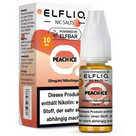 Elfliq ELFLIQ / Elfbar - Peach Ice - E-Liquid - Nikotin 10 mg/ml
