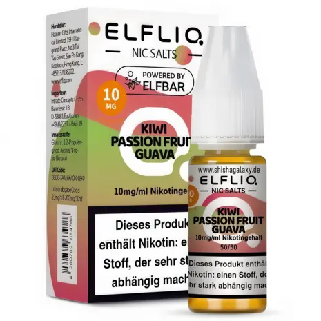 Elfliq ELFLIQ / Elfbar - Kiwi Passionfruit Guava - E-Liquid - Nikotin 10 mg/ml