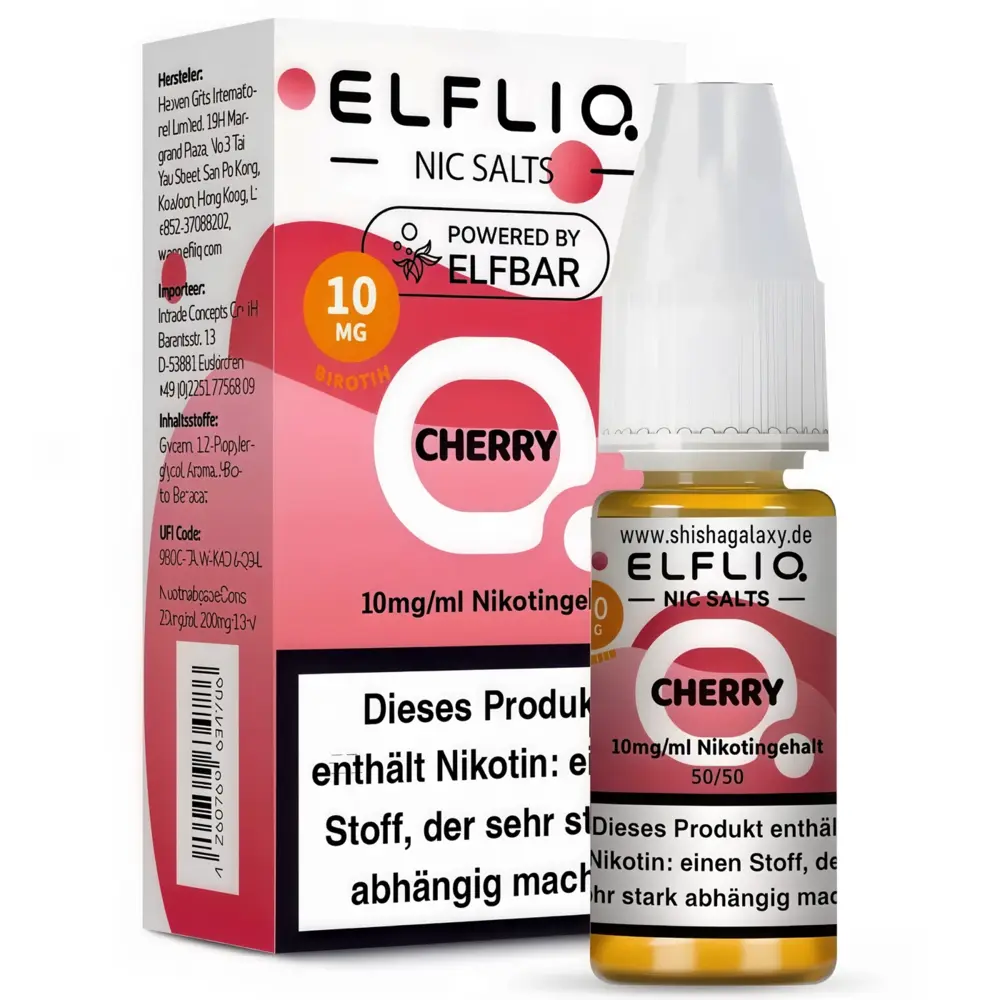 Elfliq ELFLIQ / Elfbar - Cherry - E-Liquid - Nikotin 10 mg/ml