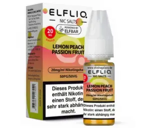 Elfliq Lemon Peach Passion Fruit - E-Liquid - Nikotin 20 mg/ml