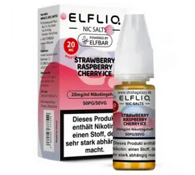 Elfliq Strawberry Raspberry Cherry Ice - E-Liquid - Nikotin 20 mg/ml