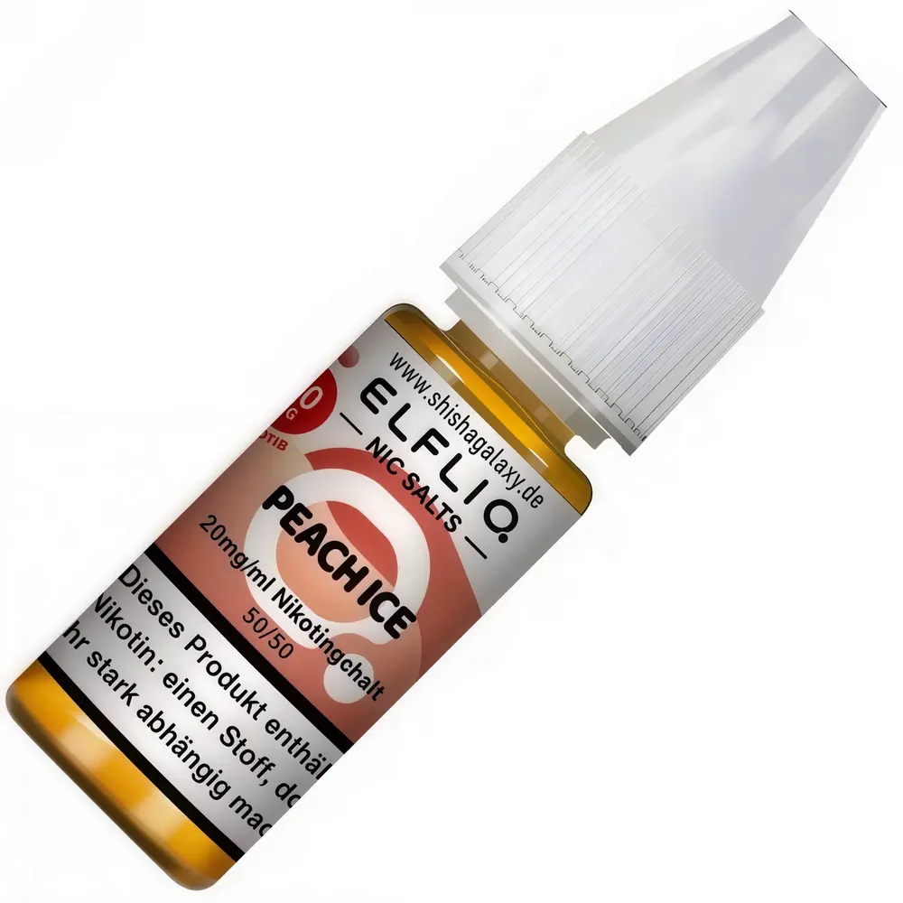 Elfliq Elfbar Elfliq - Peach Ice - Nikotinsalz Liquid - Nikotin 20 mg/ml - 10er Pack (100 ml)