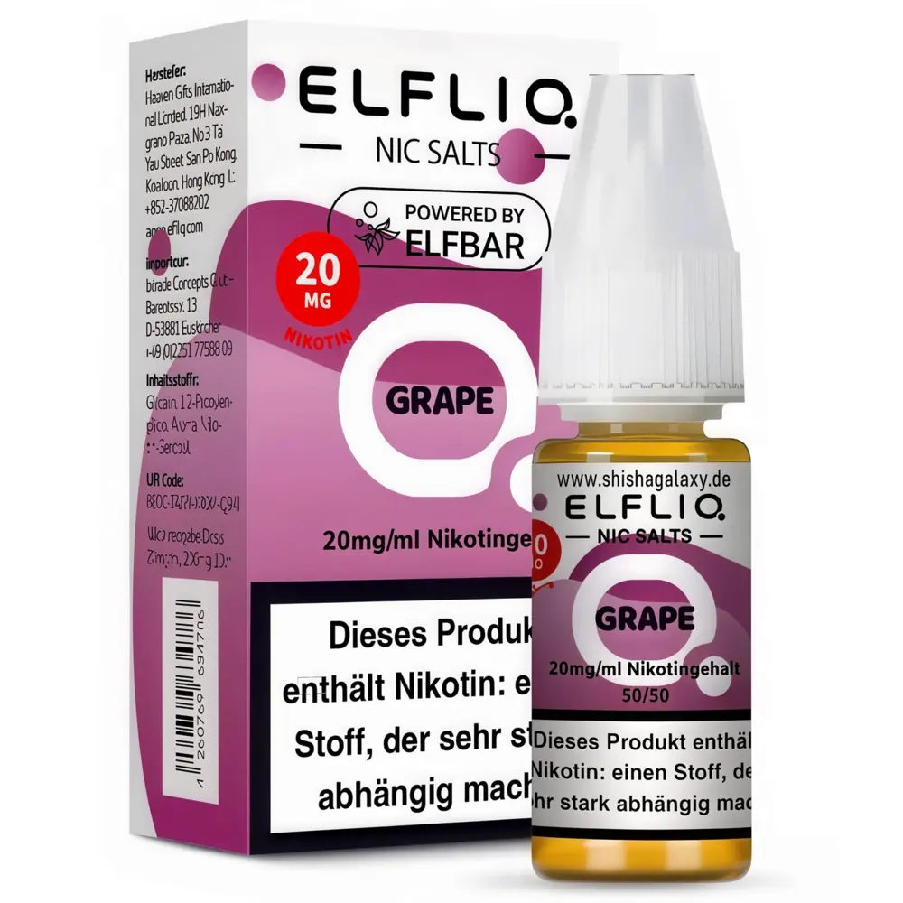 Elfliq ELFLIQ / Elfbar - Grape - E-Liquid - Nikotin 20 mg/ml