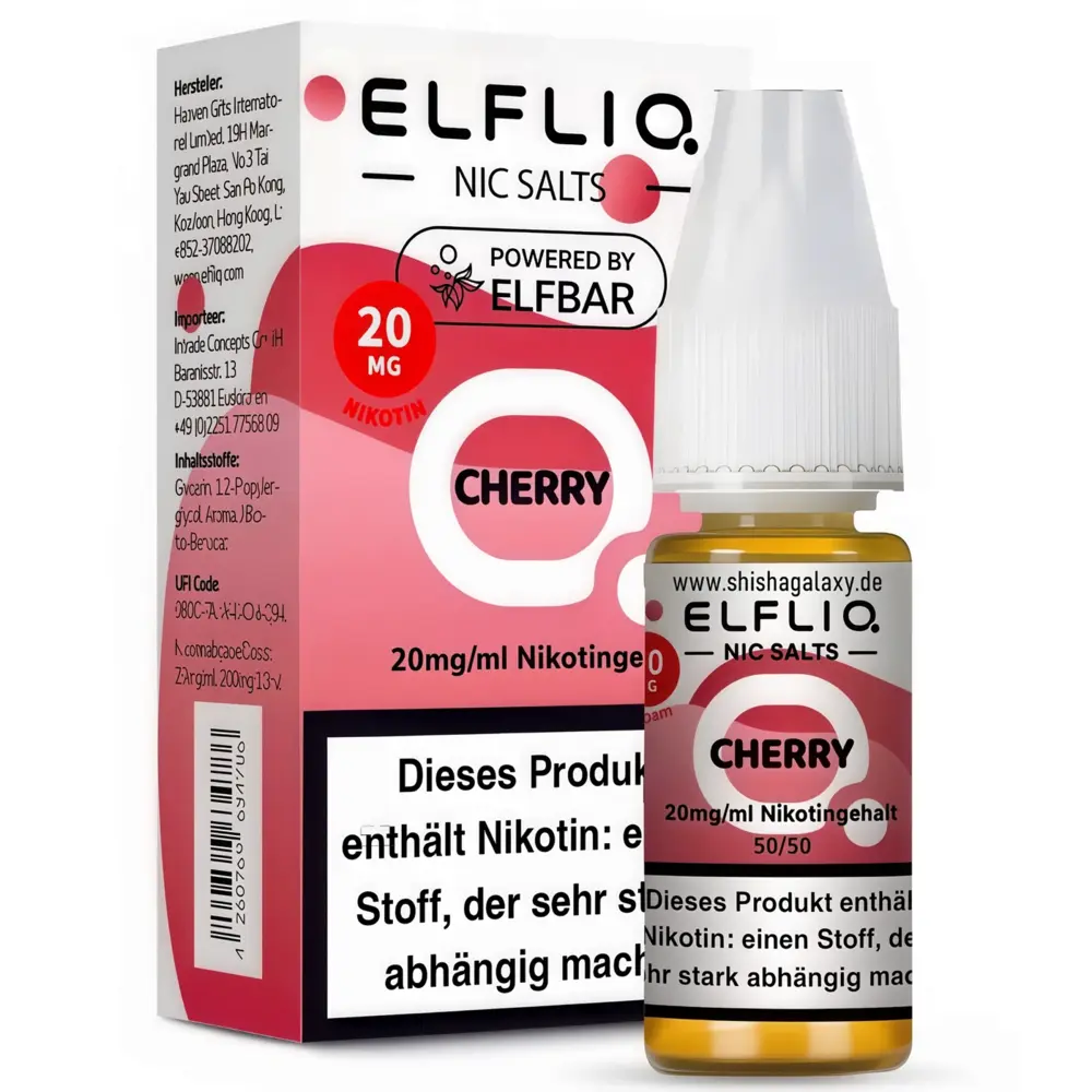 Elfliq ELFLIQ / Elfbar - Cherry - E-Liquid - Nikotin 20 mg/ml