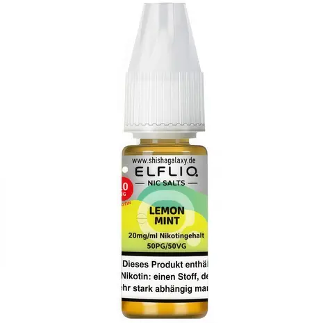 Elfliq ELFLIQ / Elfbar - Lemon Mint - E-Liquid - Nikotin 20 mg/ml Elfliq ELFLIQ / Elfbar - Lemon Mint - E-Liquid - Nikotin 20 mg/ml