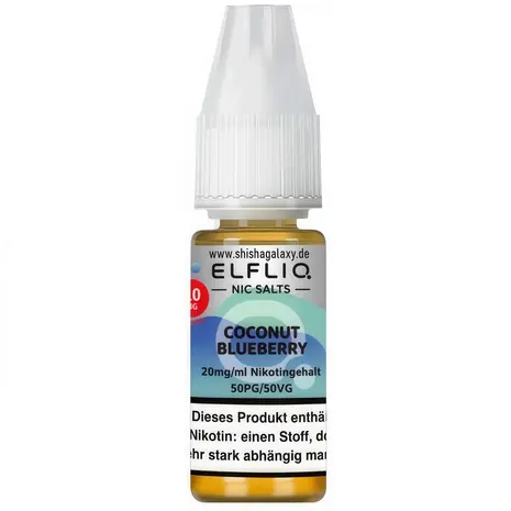 Elfliq ELFLIQ / Elfbar - Coconut Blueberry - E-Liquid - Nikotin 20 mg/ml Elfliq ELFLIQ / Elfbar - Coconut Blueberry - E-Liquid - Nikotin 20 mg/ml