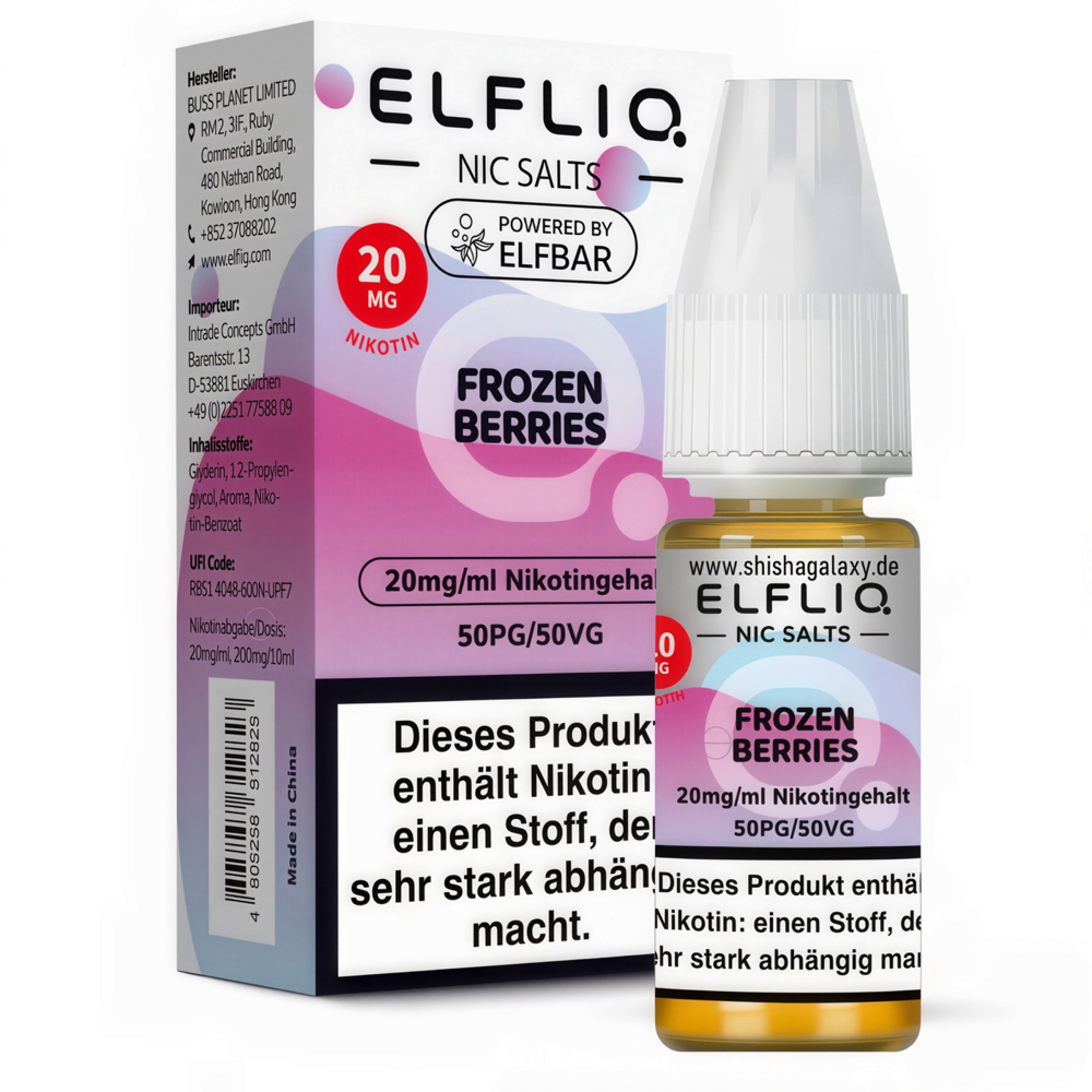 Elfliq ELFLIQ / Elfbar - Frozen Berries - E-Liquid - Nikotin 20 mg/ml