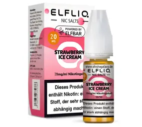 Elfliq Strawberry Ice Cream - E-Liquid - Nikotin 20 mg/ml