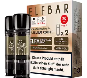 Elfbar ELFA - Hazelnut Coffee - Liquid Pod - Nikotin 20 mg - 2er Pack
