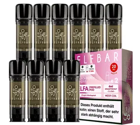 Elfbar ELFA - Blackberry Cherry - Liquid Pod - Nikotin 20 mg - 10er Pack (5x2er Pack)