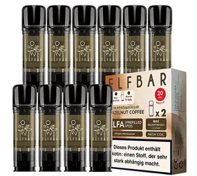 Elfbar ELFA - Hazelnut Coffee - Liquid Pod - Nikotin 20 mg - 10er Pack (5x2er Pack)