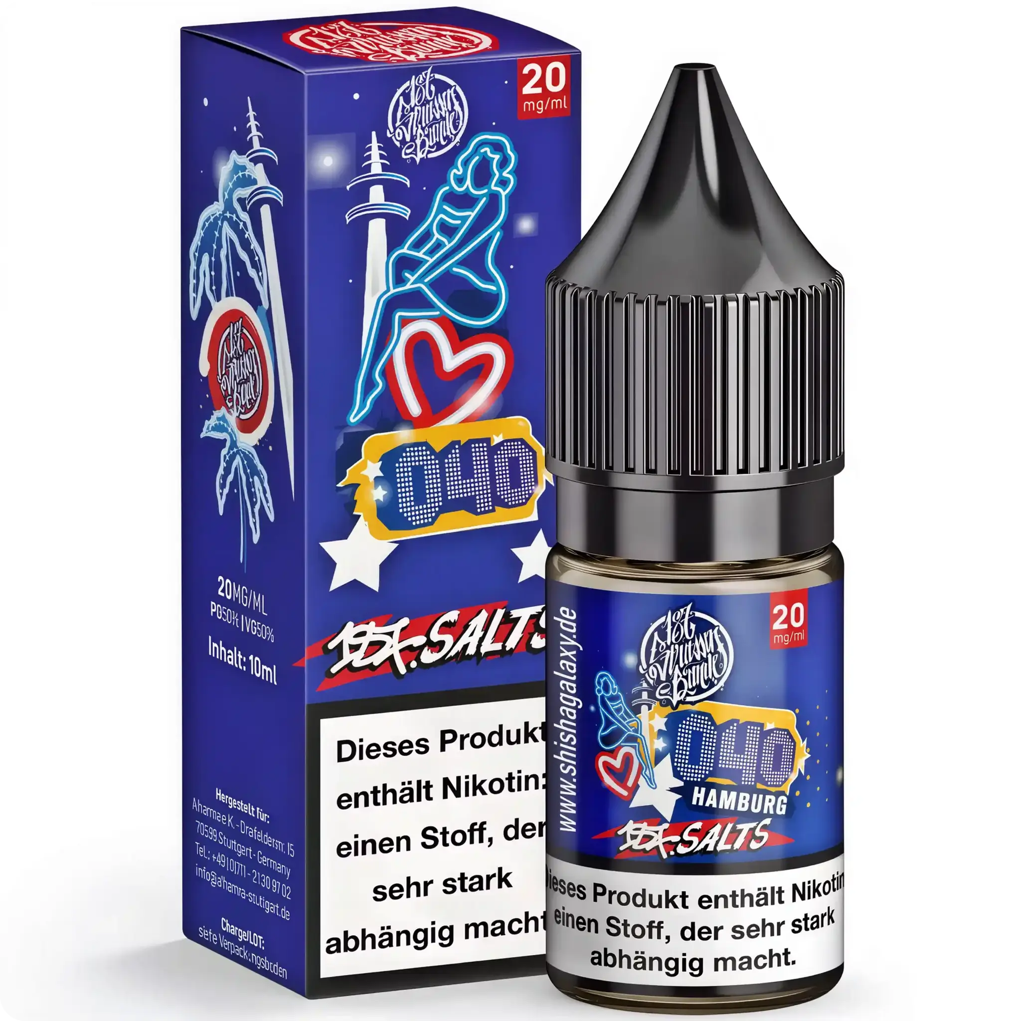 187 Salts - 040 Hamburg - E-Liquid - Nikotin 20 mg/ml - Nikotinsalz