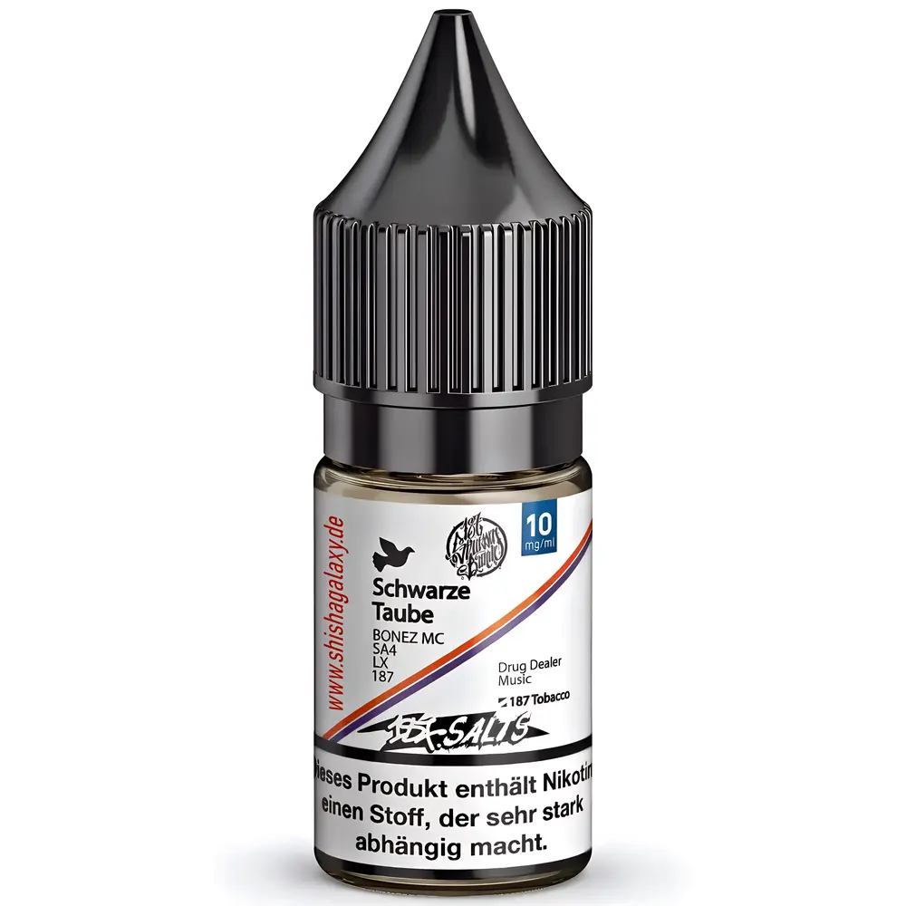 187 Strassenbande 187 Salts - Schwarze Taube - E-Liquid - Nikotin 10 mg/ml