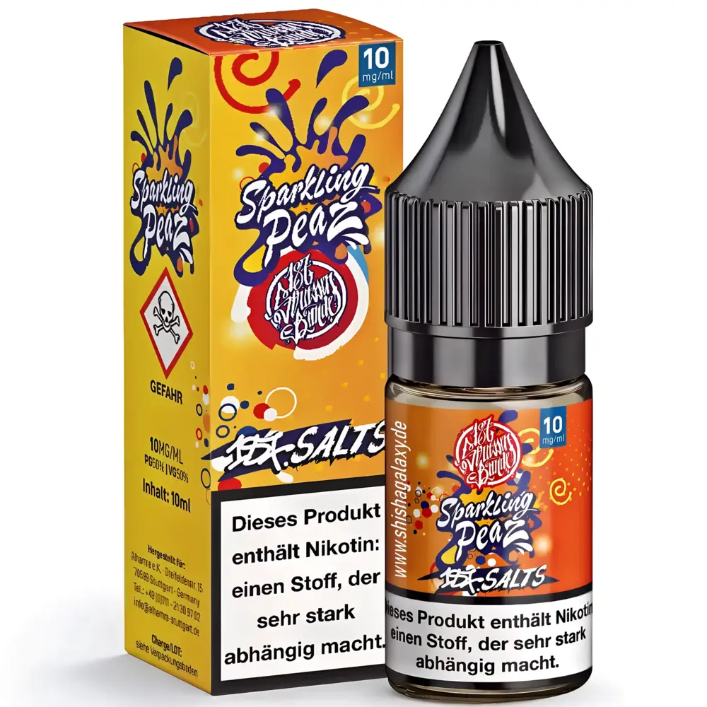 187 Strassenbande 187 Salts - Sparkling Peaz - E-Liquid - Nikotin 10 mg/ml