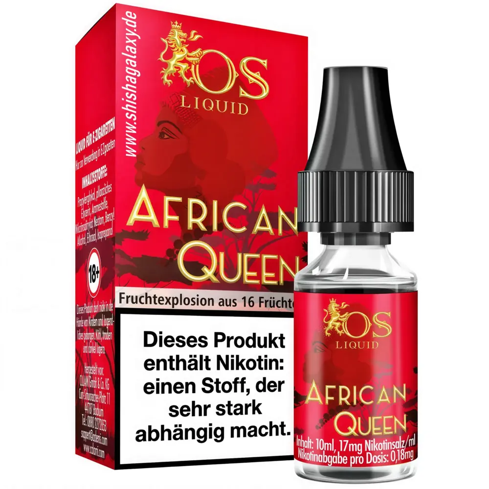 O´s Tobacco Os - African Queen - E-Liquid - Nikotin 17 mg/ml