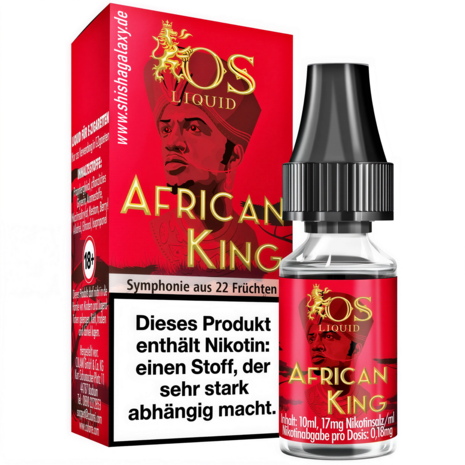 O´s Tobacco Os - African King - E-Liquid - Nikotin 17 mg/ml