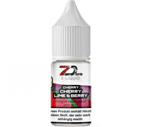7 Days Platin Cherry Lime & Berry - E-Liquid - Nikotin 15 mg/ml