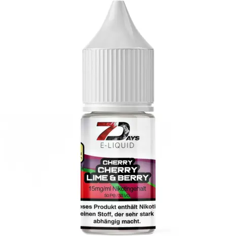 7 Days Platin 7 Days - Cherry Lime & Berry - E-Liquid - Nikotin 15 mg/ml